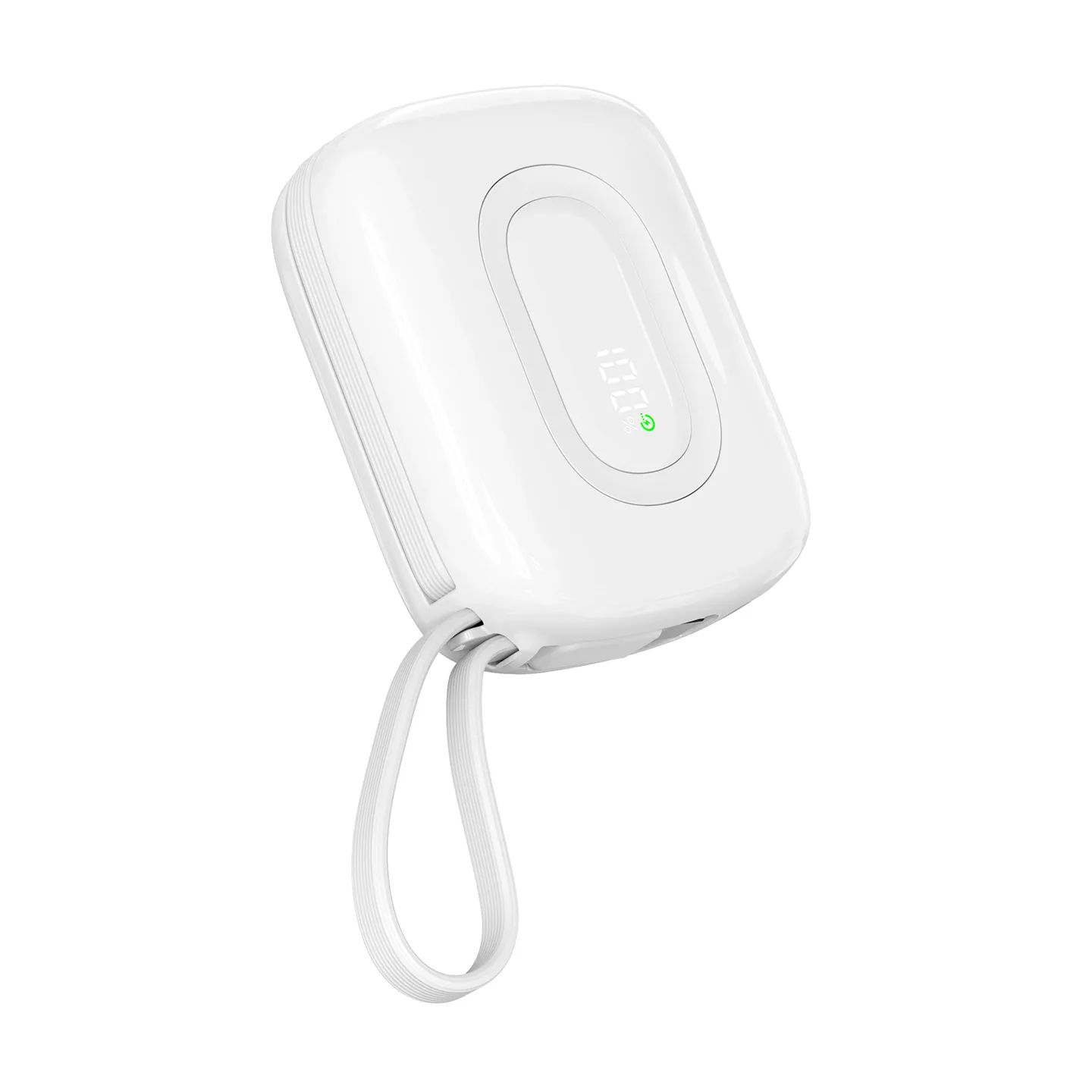 S-link P20M 10000mAh PD20W Type-C Kablolu LCD Taşınabilir Pil Şarj Cihazı Powerbank Promozone