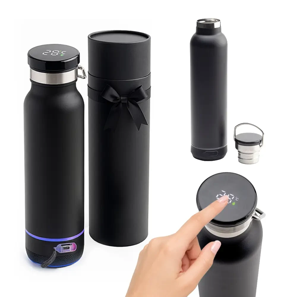 650 ml Kapasiteli Isı Derecesi ve Bluetooth Hoparlör Özellikli Termos