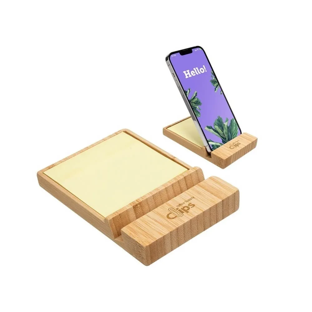Bambu Bloknotlu Telefon Tutucu Promozone