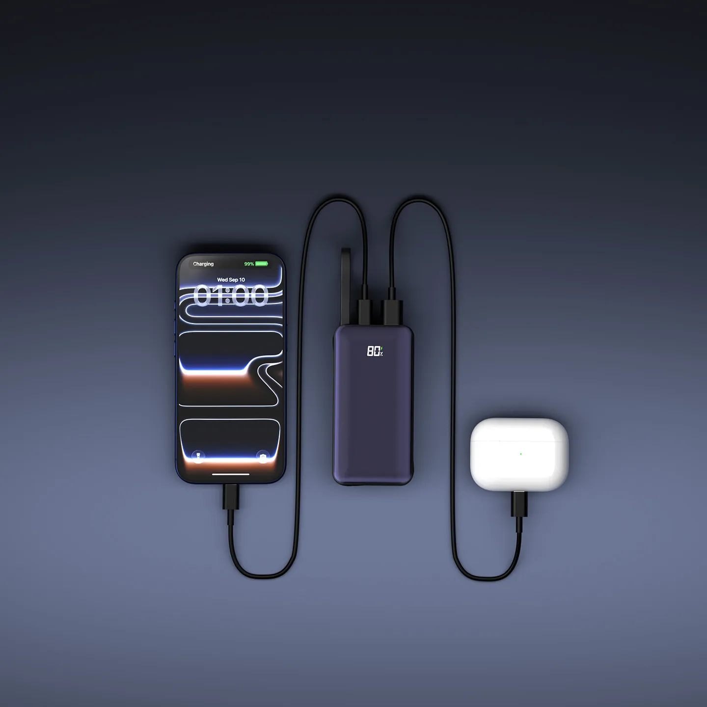 S-link G350 10000mAh PD35W+QC30W-HSC22,5W LCD Taşınabilir Pil Şarj Cihazı Powerbank Promozone