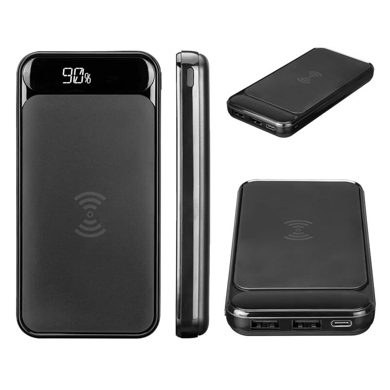 S-link IP-217W 10000mAh Powerbank 2 Usb Port Kablosuz Taşınabilir Pil Şarj Cihazı Promozone