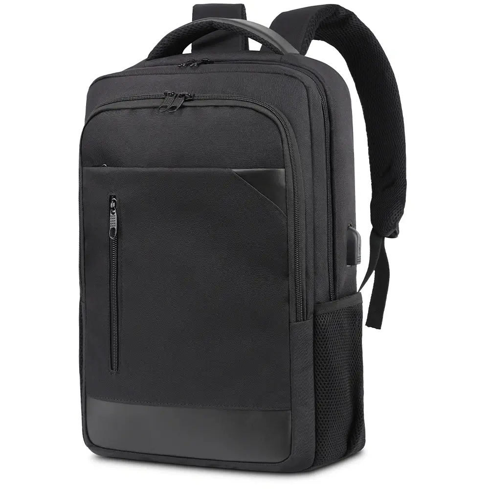 Stoklu Özel Üretim Laptop Bölmeli USB Şarj Girişli Promosyon Sırt Çantası Promozone