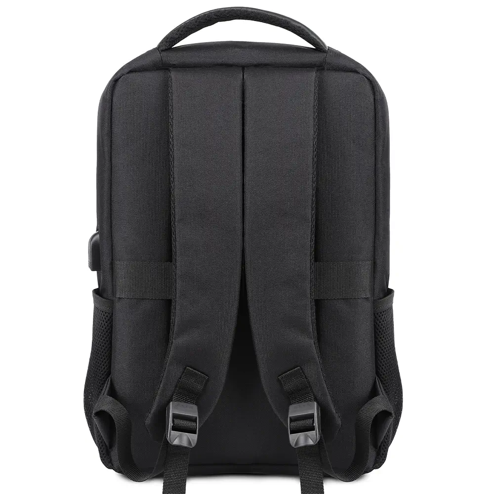 Stoklu Özel Üretim Laptop Bölmeli USB Şarj Girişli Promosyon Sırt Çantası Promozone