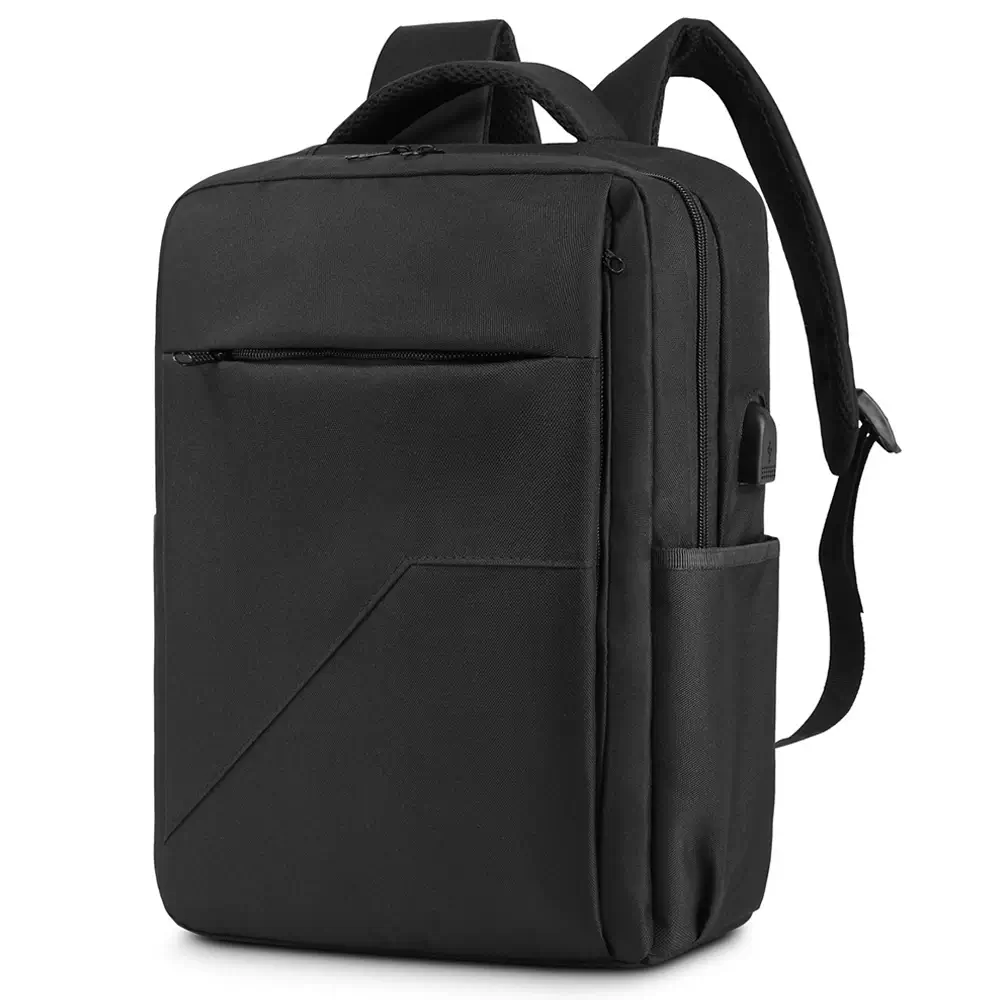 Stoklu Özel Üretim Laptop Bölmeli USB Şarj Girişli Promosyon Sırt Çantası Promozone