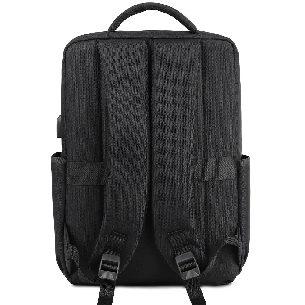 Stoklu Özel Üretim Laptop Bölmeli USB Şarj Girişli Promosyon Sırt Çantası Promozone