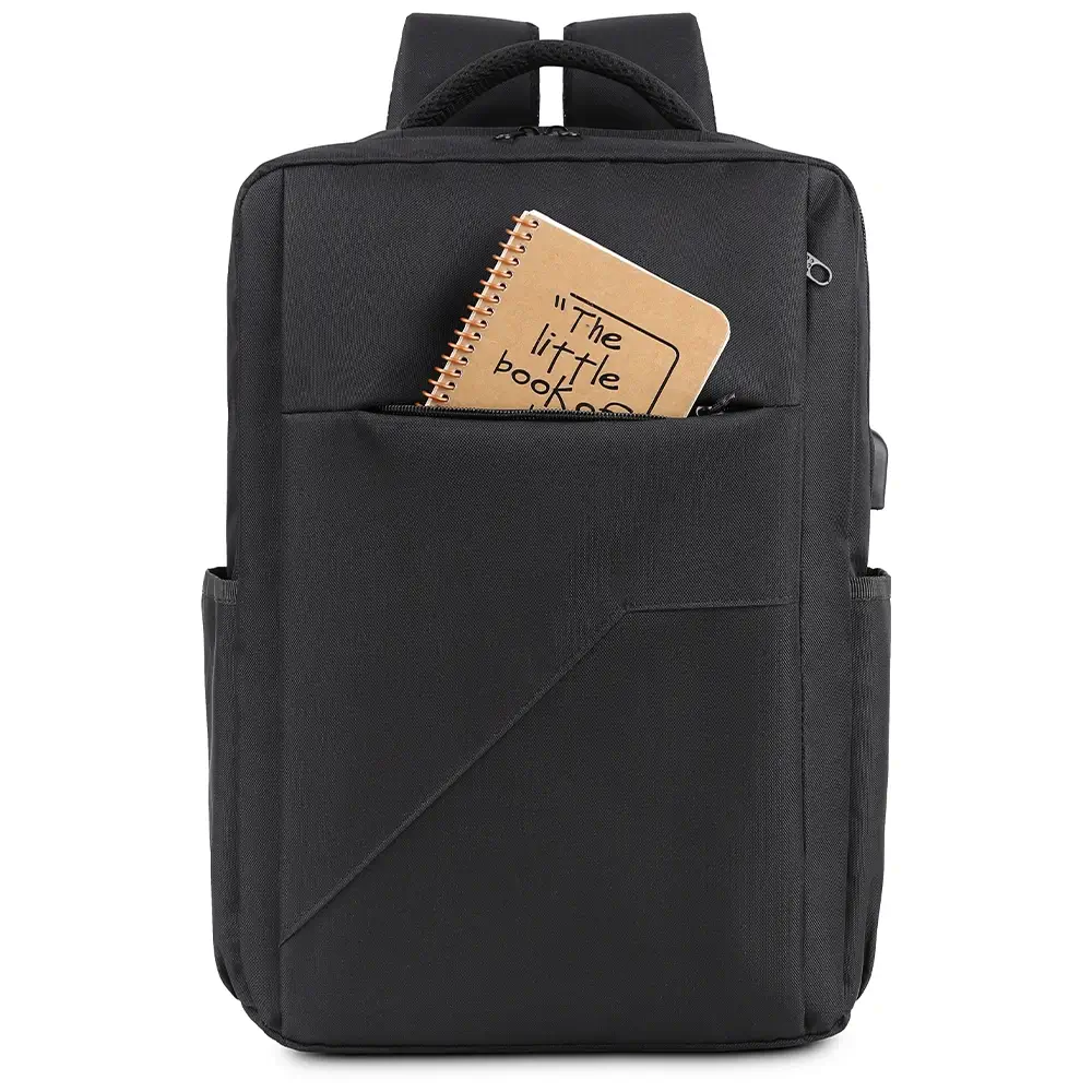 Stoklu Özel Üretim Laptop Bölmeli USB Şarj Girişli Promosyon Sırt Çantası Promozone