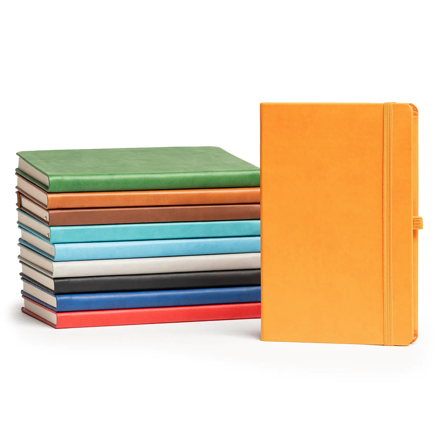 13 x 21 cm Termo PU Sert Kapaklı Tarihsiz EKONOMİK Defter, 160 Sayfa, 60 gr Holmen Krem Çizgili İç Kağıt, Esnek Kapak Lastikli, Kalem Tutuculu Promozone