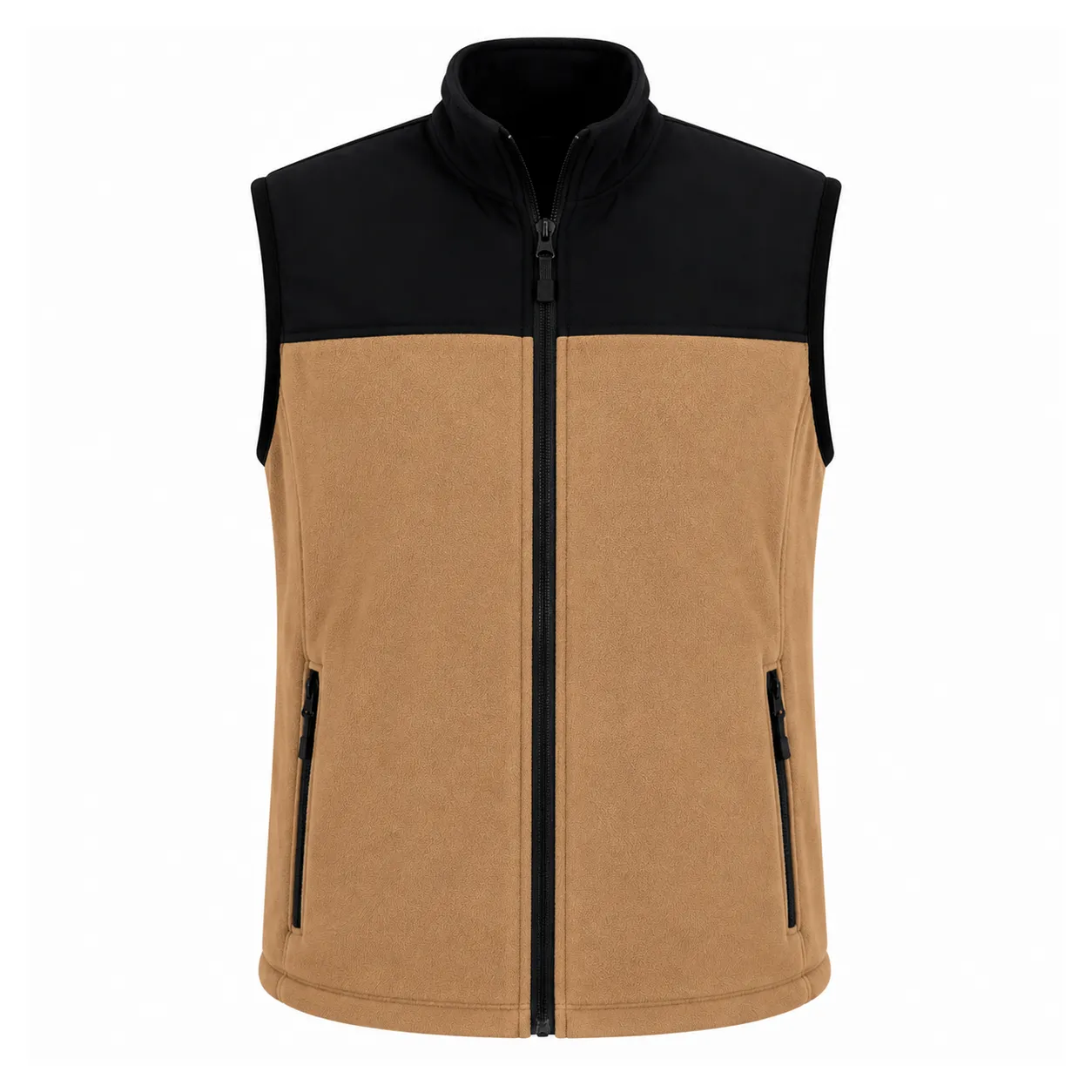 Softshell Detaylı Çift Kumaş Polar Yelek Promozone