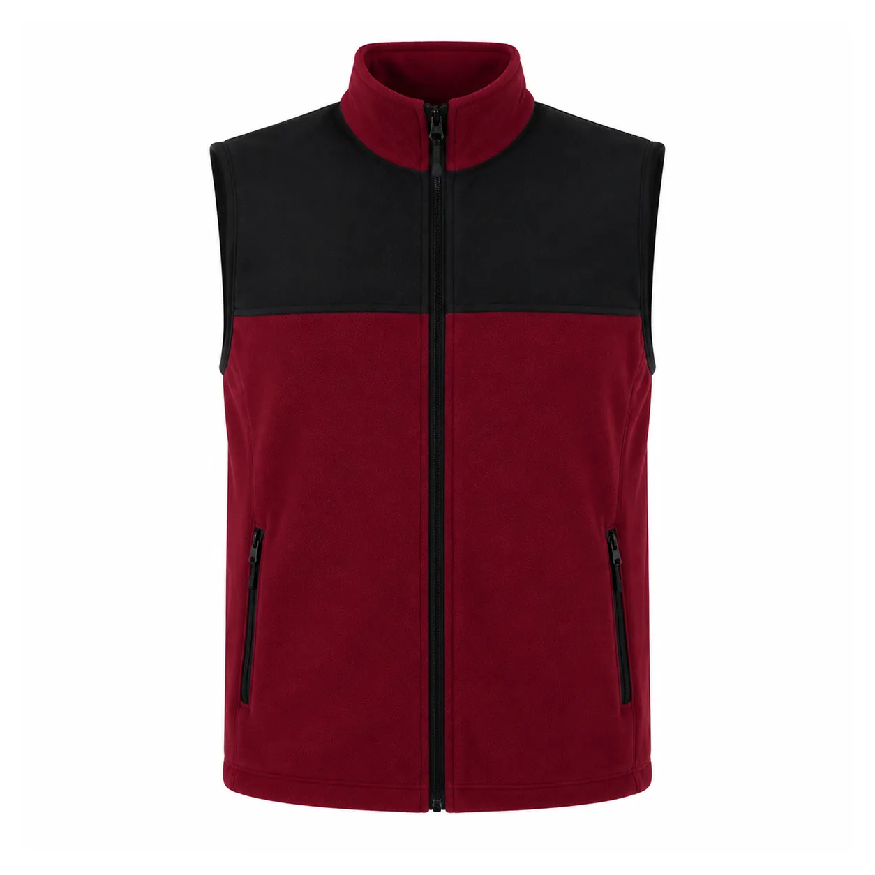 Softshell Detaylı Çift Kumaş Polar Yelek Promozone