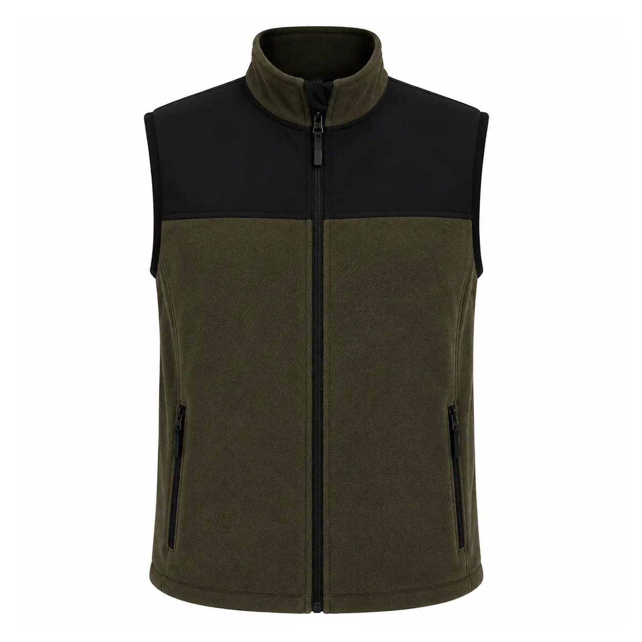 Softshell Detaylı Çift Kumaş Polar Yelek Promozone