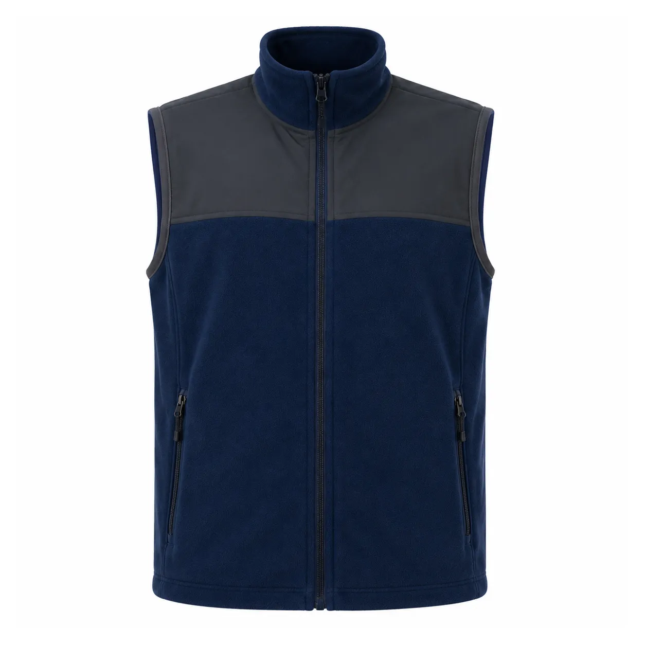 Softshell Detaylı Çift Kumaş Polar Yelek Promozone