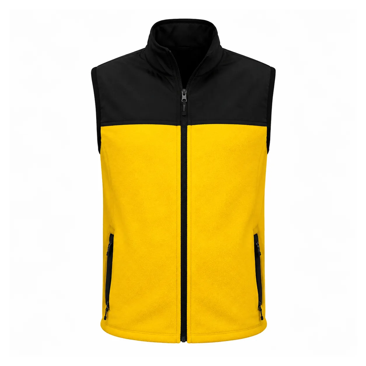 Softshell Detaylı Çift Kumaş Polar Yelek Promozone