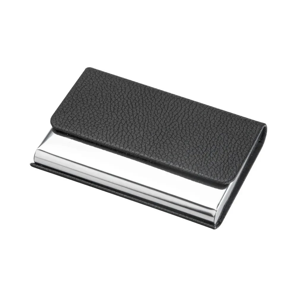 Suni Deri Kaplamalı Metal Kartvizitlik