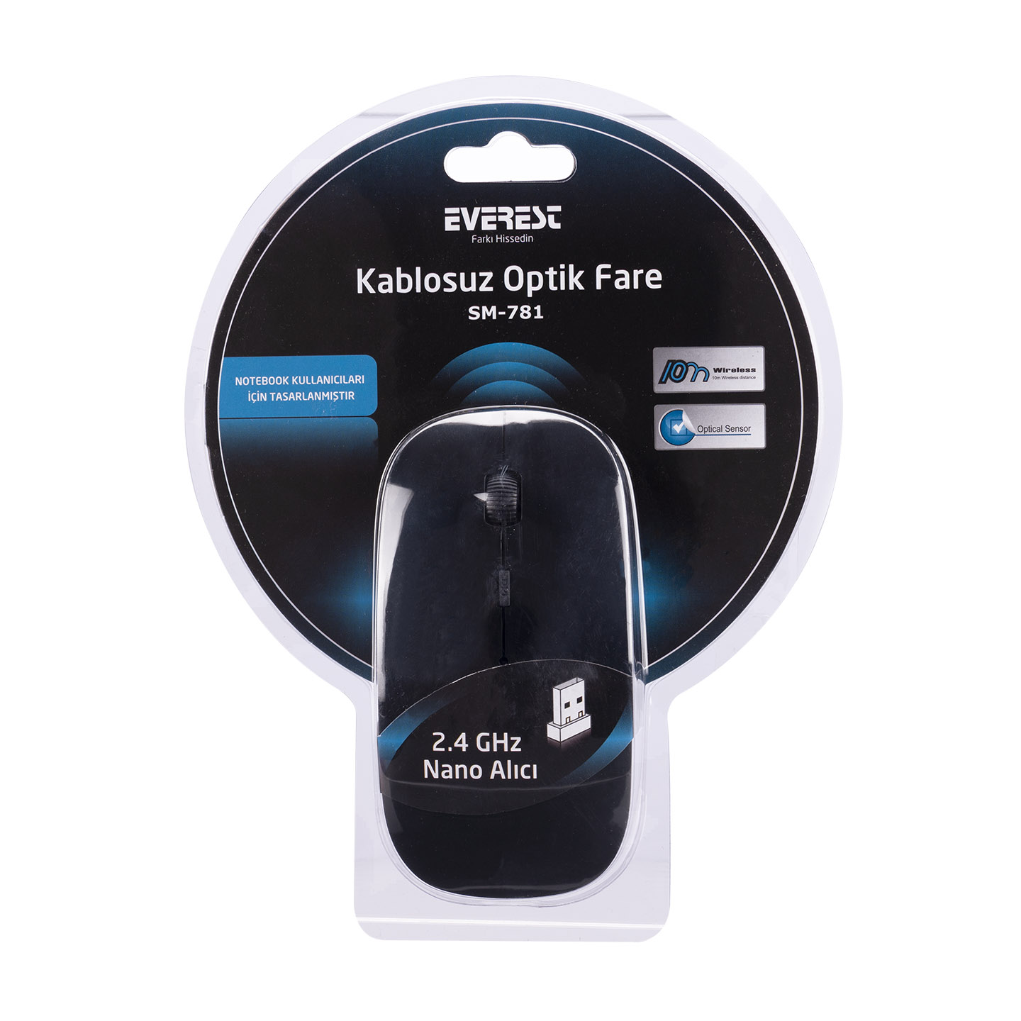 Everest SM-781 Optik Nano Receive Kablosuz Mouse Promozone