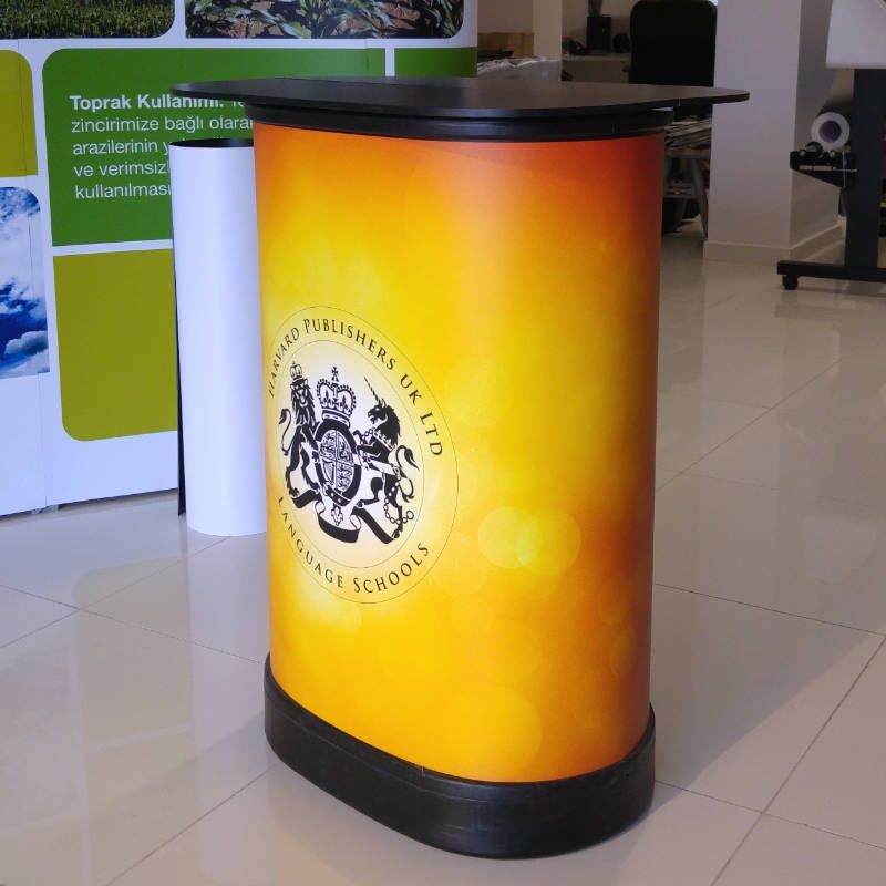 2 Panel Oval Örümcek Stand 300x200 Promozone