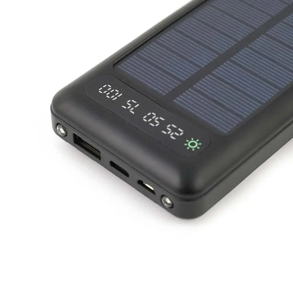 10000 mAh Solar Güneş Enerjili Powerbank ( Dahili Kablolu) Promozone
