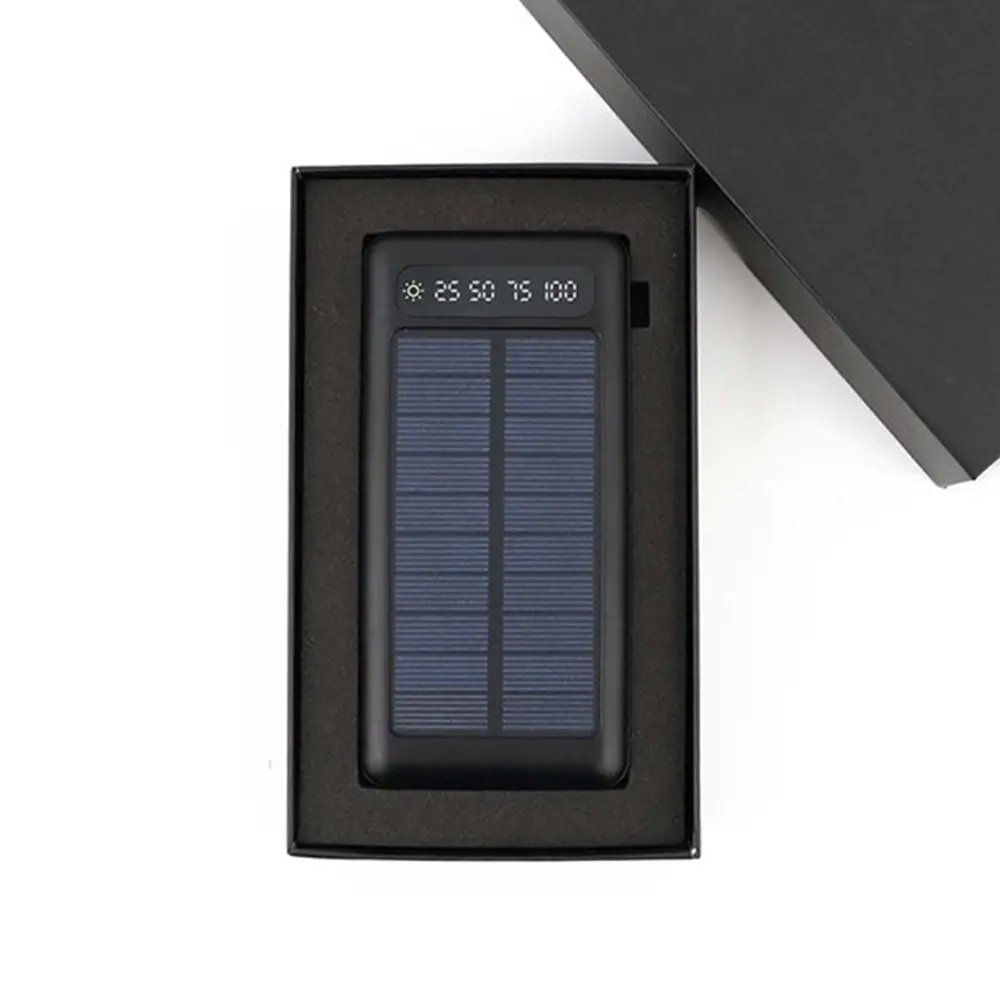 10000 mAh Solar Güneş Enerjili Powerbank ( Dahili Kablolu) Promozone