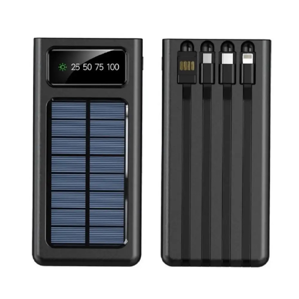 10000 mAh Solar Güneş Enerjili Powerbank ( Dahili Kablolu) Promozone