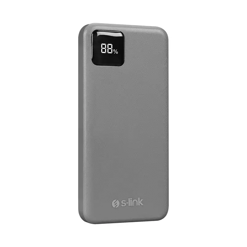 S-link G104 10000mAh 10W 2 USB Çıkış Type-C ve Micro Girişli Led Göstergeli Powerbank Promozone