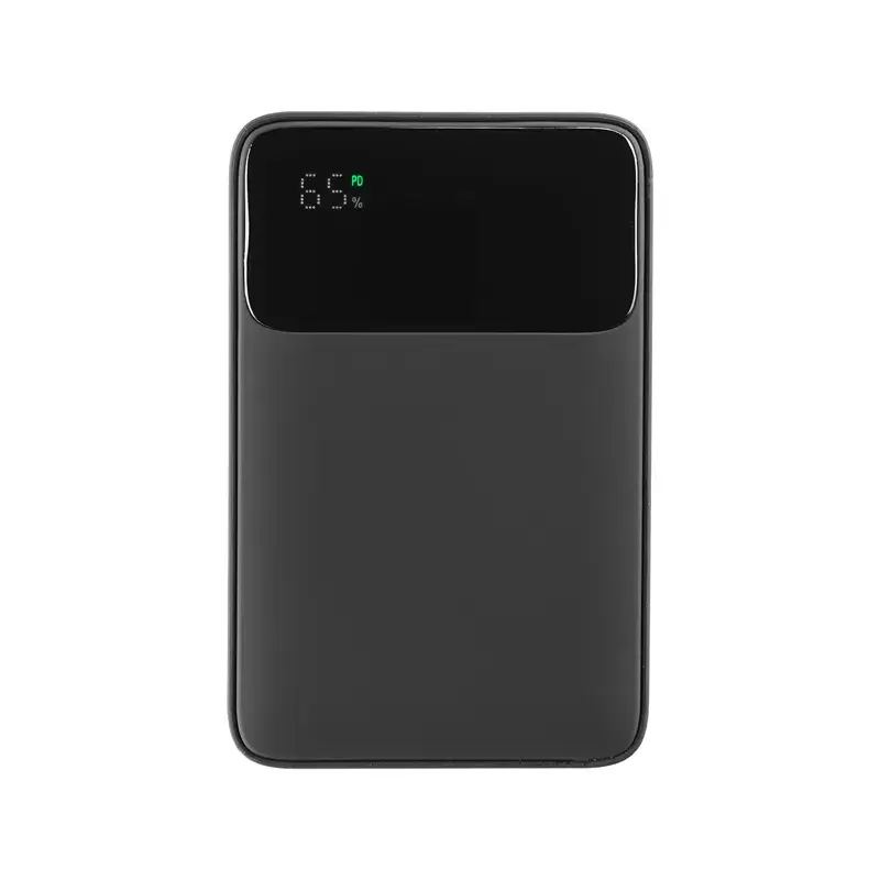 S-link P125 5000mAh PRM PD20W Type-C Şarj + QC3.0 18W Hızlı Şarj Sertifikalı 15W Kablosuz Wireless ve Magsafe Şarj ve Işıklı Logo Baskı Özellikli Taşınabilir Pil Şarj Cihazı Powerbank Promozone