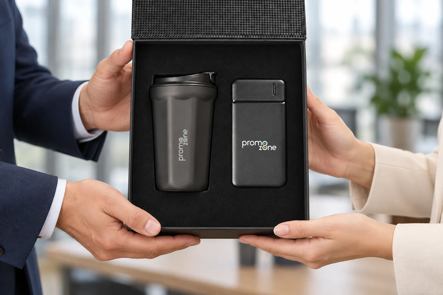 360 ml Dereceli Termos ve 10.000 mAh Powerbank Kutulu Hediye Seti