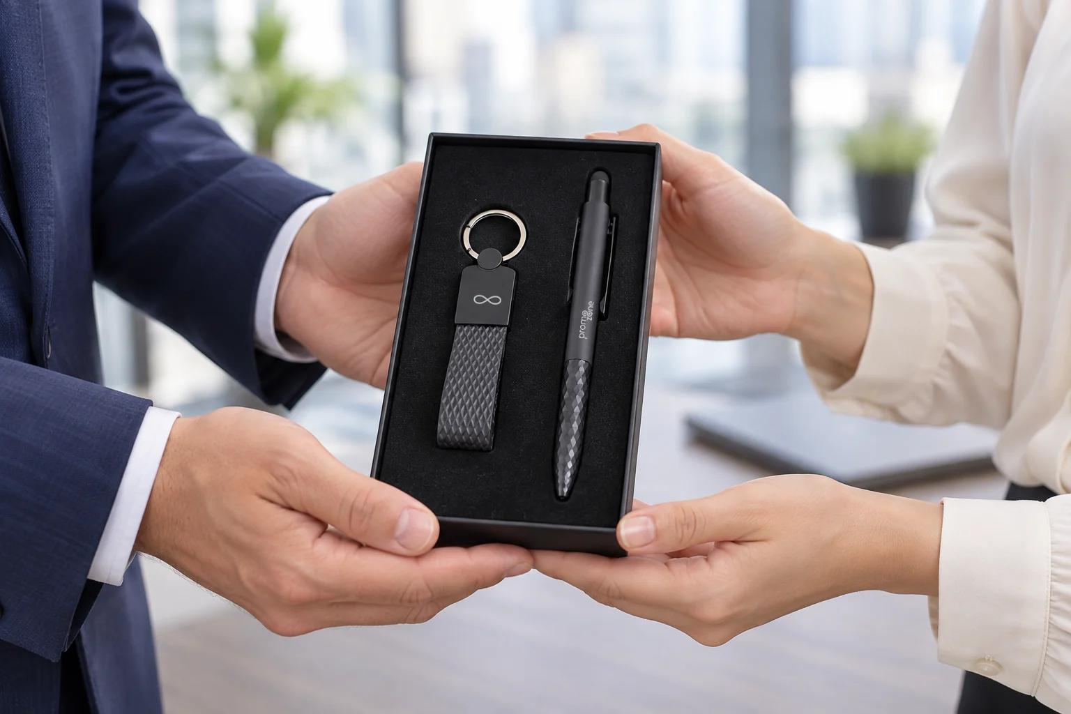 Diamond Touchpen Kalem ve Metal Detaylı Anahtarlık Kutulu Hediye Seti