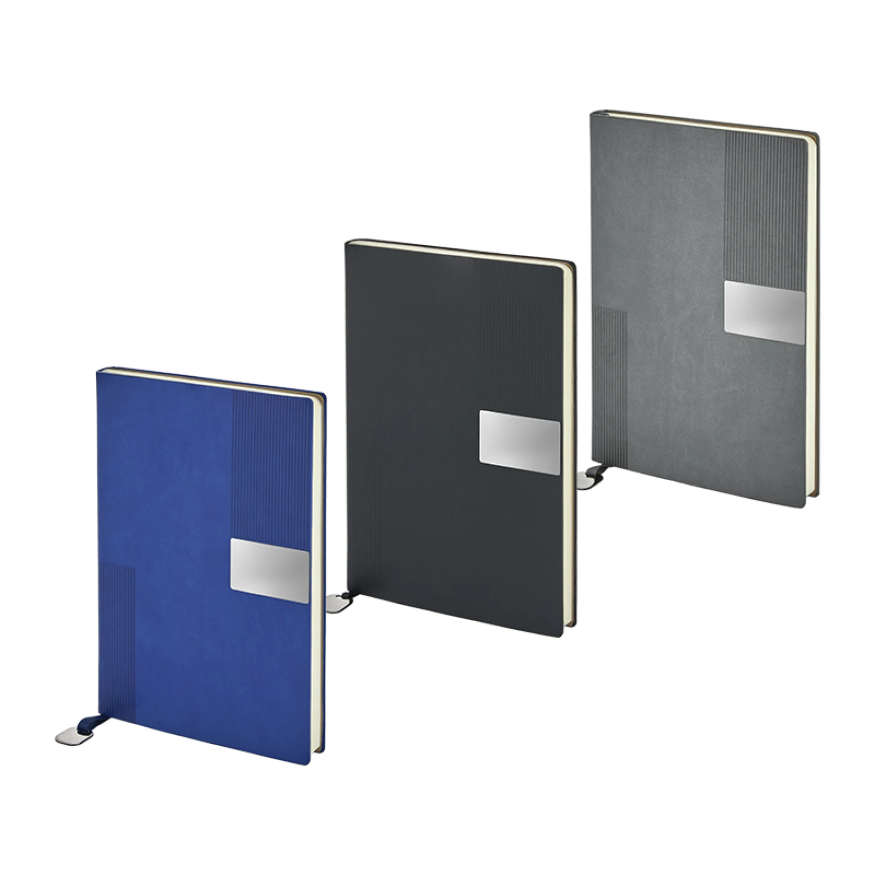 15x21 cm Metal Etiketli Termo Deri Kapaklı 80 gr Ivory Kağıtlı 232 Sayfa Çizgili Defter