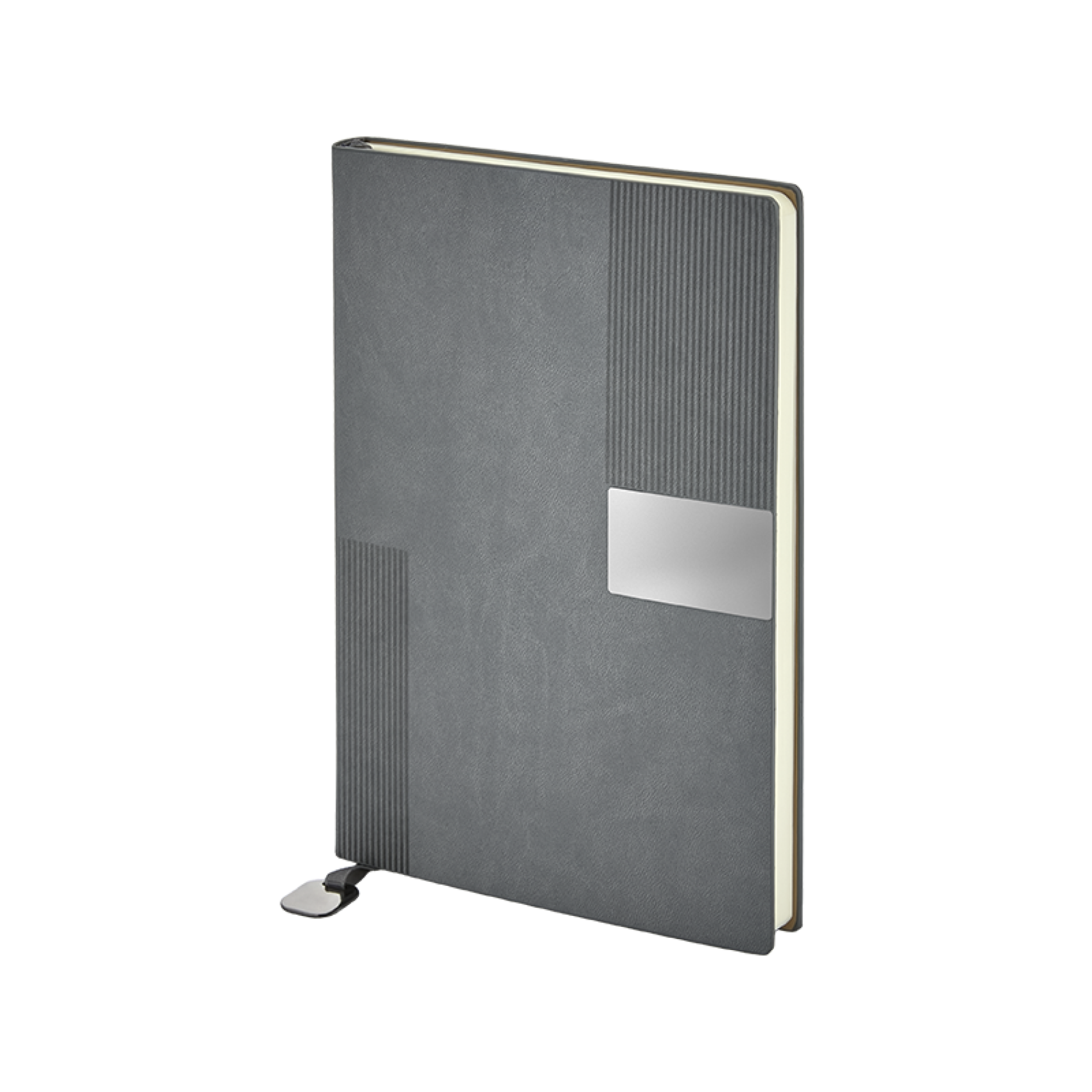 15x21 cm Metal Etiketli Termo Deri Kapaklı 80 gr Ivory Kağıtlı 232 Sayfa Çizgili Defter