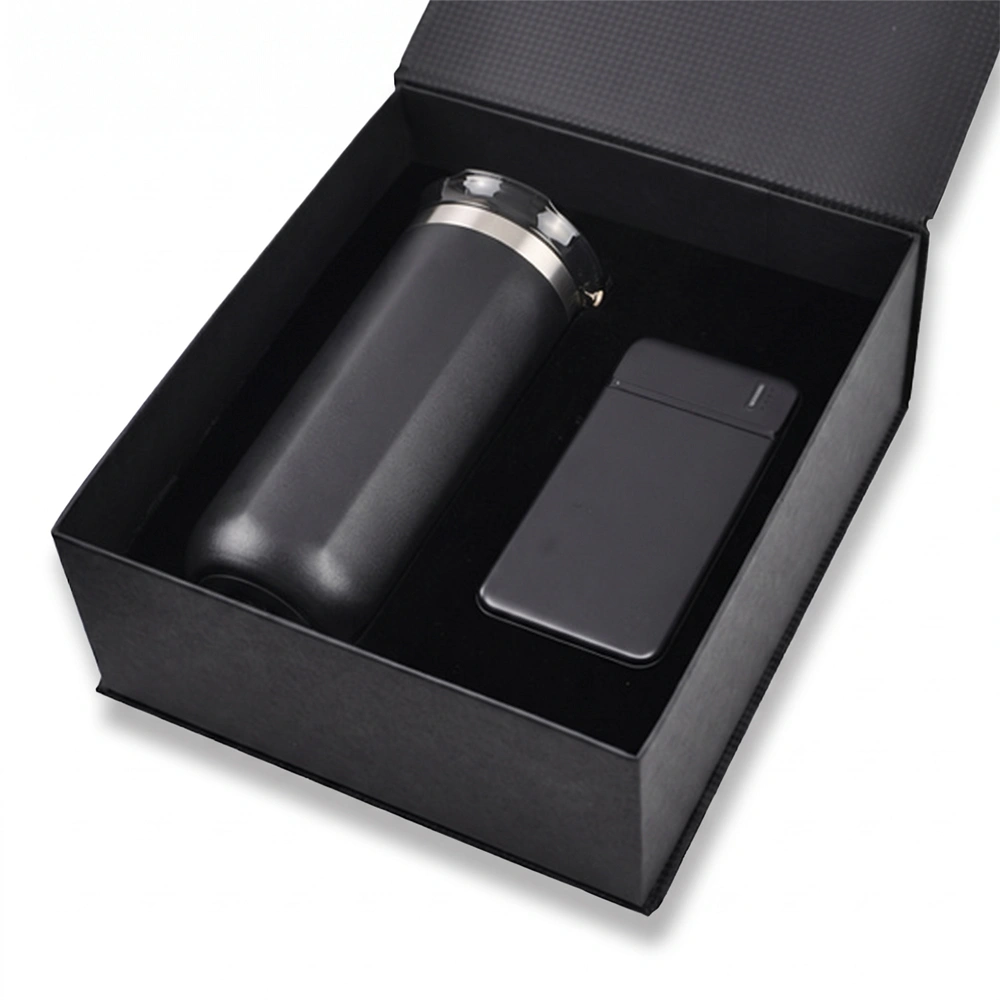 450 ml Termos & 10.000 mAh Powerbank Kutulu VIP Hediye Seti