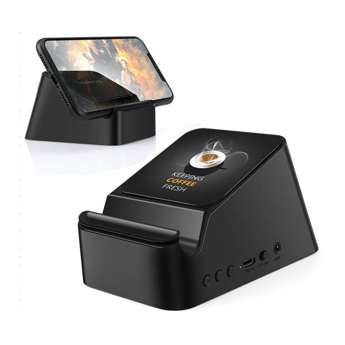 Bluetooth Hoparlör ve Wireless Kablosuz Şarj Standı Promozone