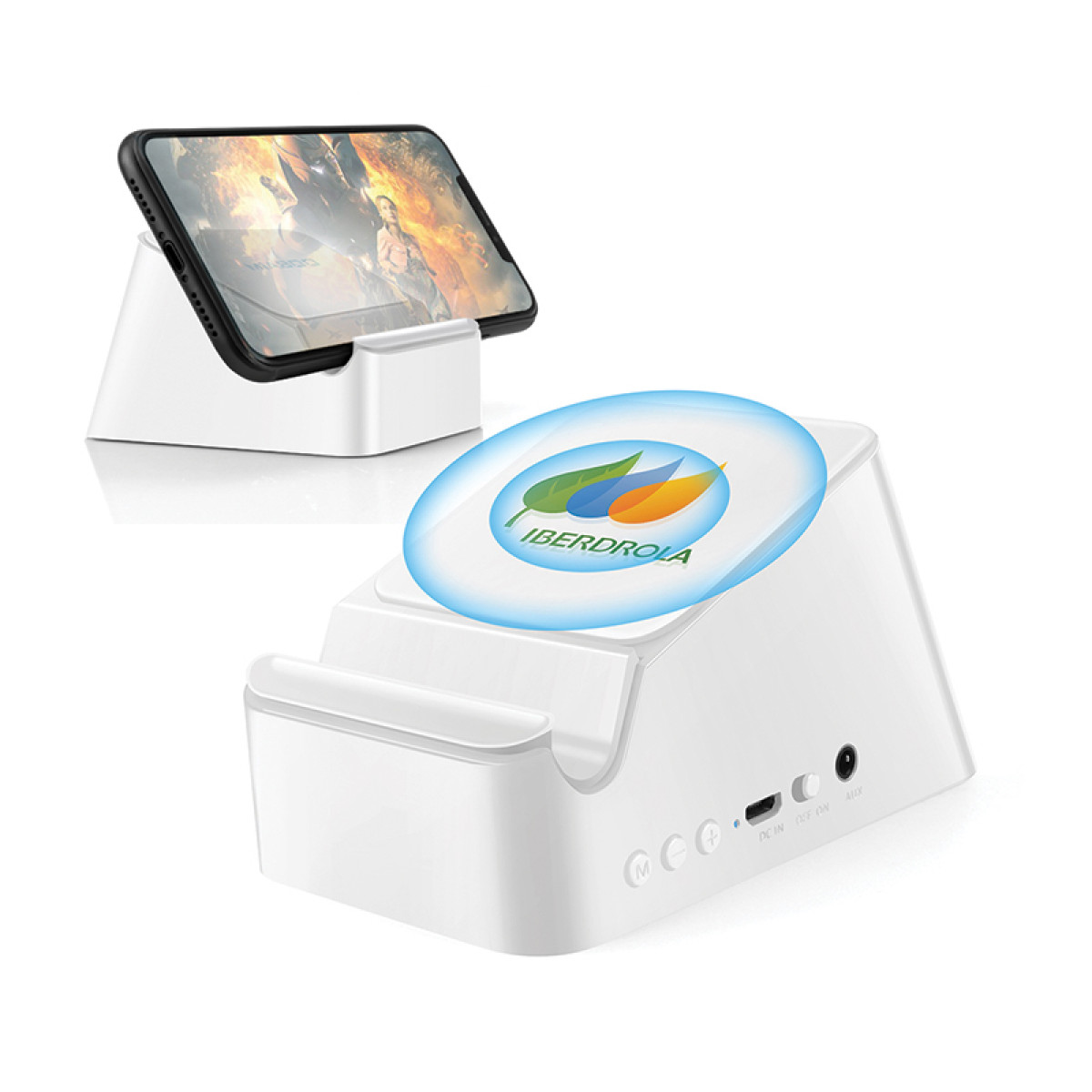 Bluetooth Hoparlör ve Wireless Kablosuz Şarj Standı Promozone