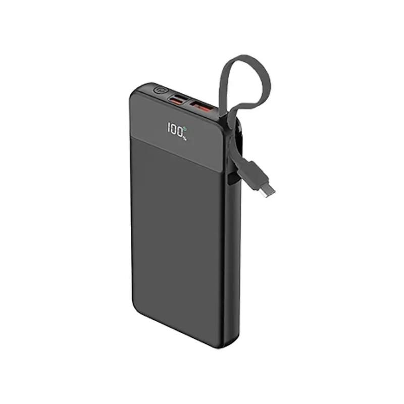 10000 mAh Dahili Kablolu 22,5W Hızlı Şarj Özellikli Powerbank Promozone