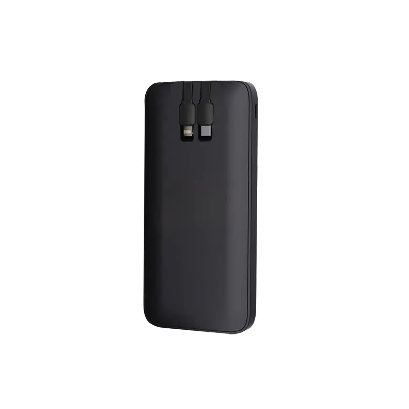 10.000 mAh Dahili Kablolu LED Logolu Powerbank Promozone
