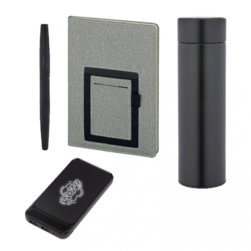 Hediyelik Set - Powerbank - Defter - Kalem - Termos Seti Promozone
