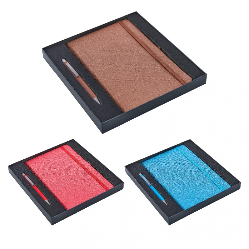 Hediyelik Set - 13X21 Not Defteri Metal Tükenmez Kalem