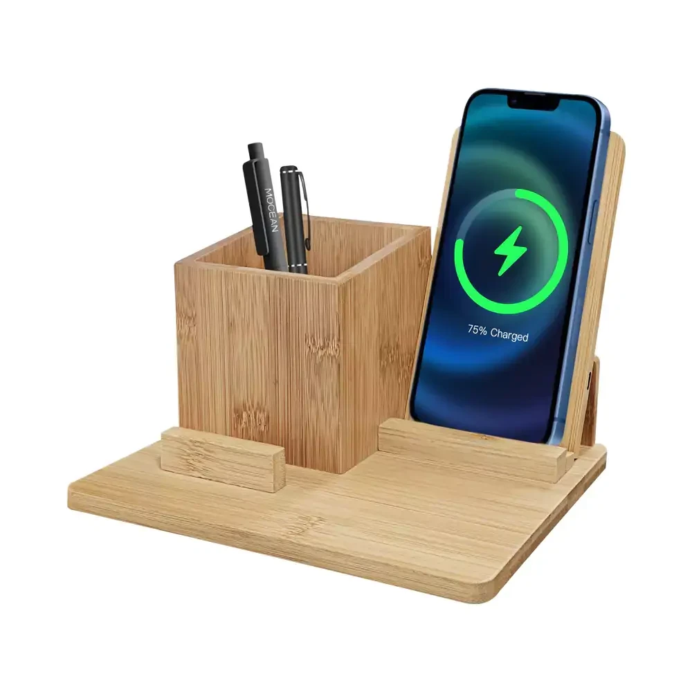 Bambu Standlı Wireless Şarj Cihazı - Bambu