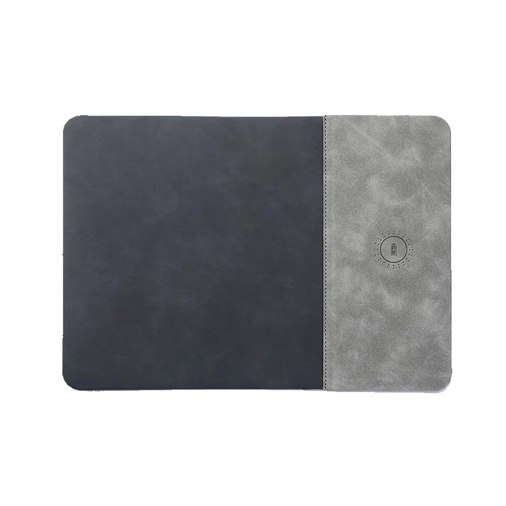 Wireless Kablosuz Şarj Özellikli Deri Mouse Pad Promozone