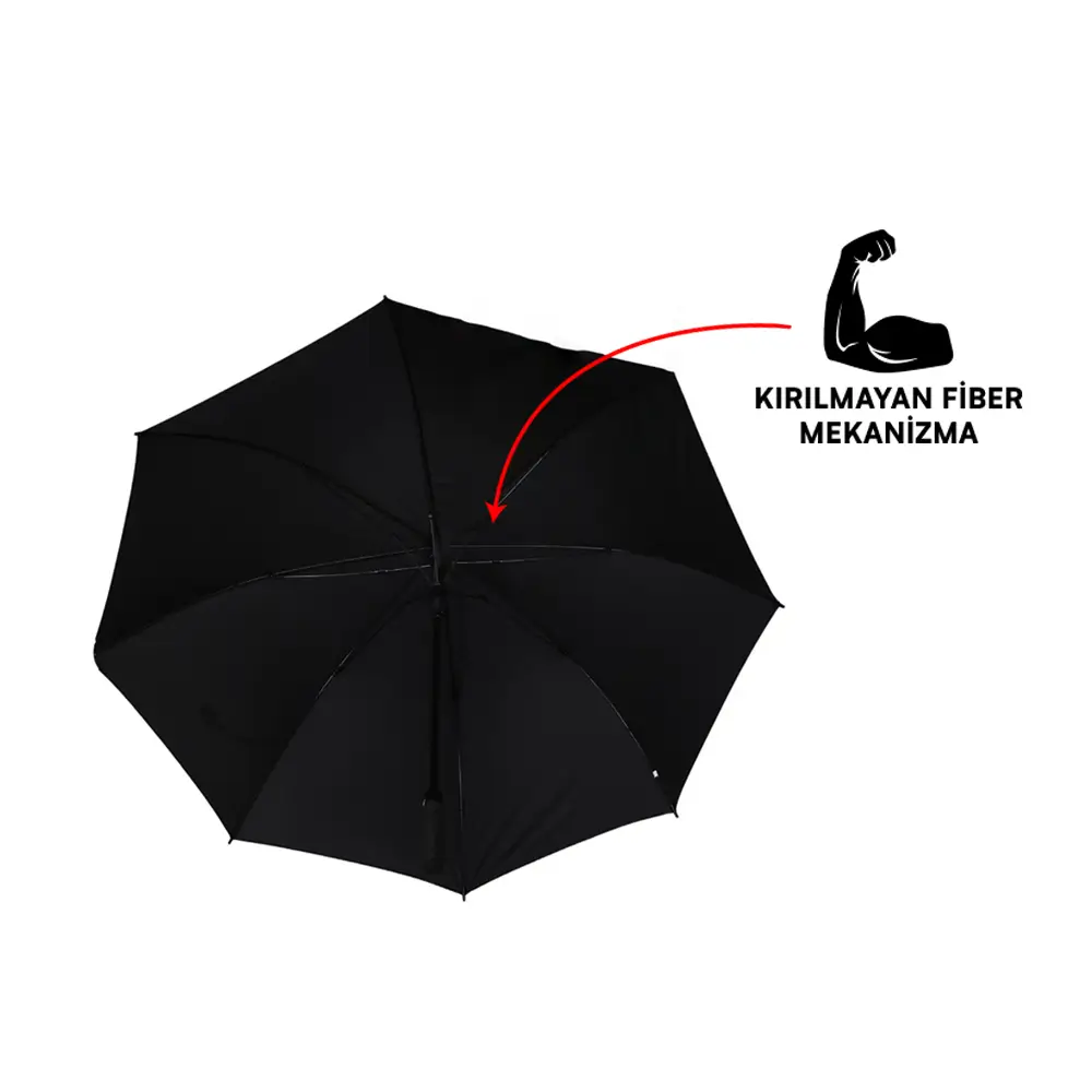 8 Panel Karbon Fiber Mekanizmalı Otomatik Açılır Baston Şemsiye Promozone