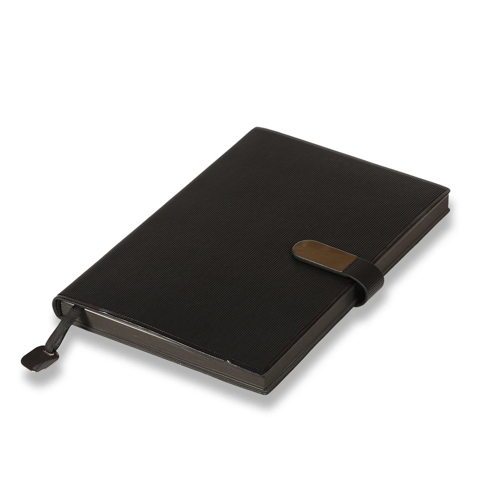 Kapaklı Metal Kalem & Termo Deri Defter Kutulu VIP Hediye Seti