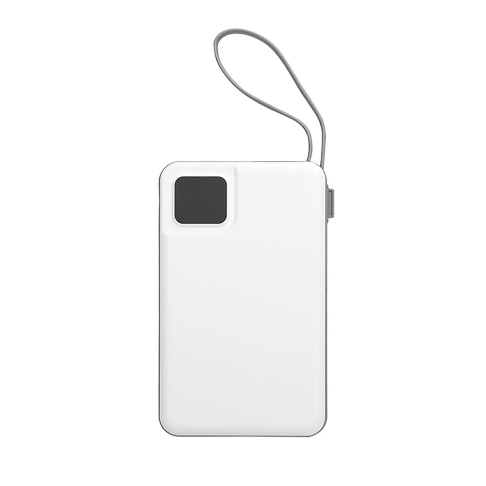 NCT PLUS OMI Series P10 10000mAh PD20W + QC3.0 18W 15W Magsafe + Watch Beyaz LCD Taşınabilir Pil Şarj Cihazı Powerbank Promozone