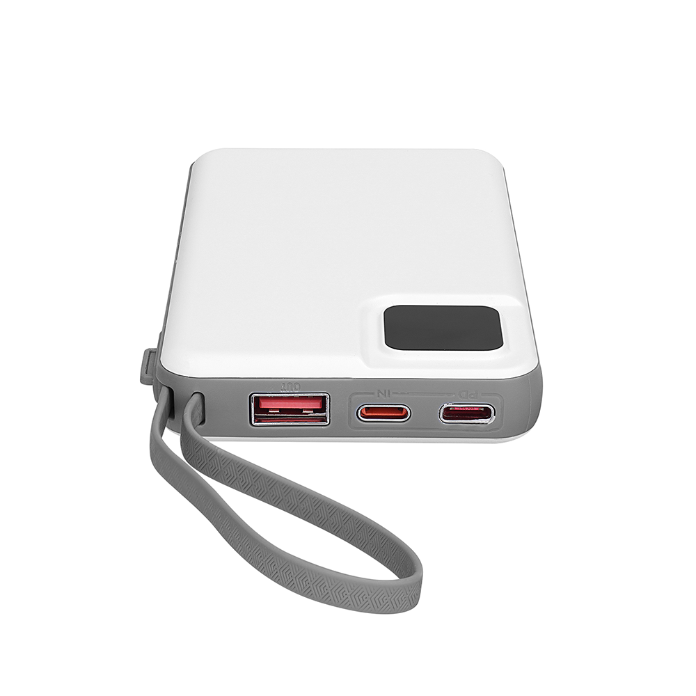 NCT PLUS OMI Series P10 10000mAh PD20W + QC3.0 18W 15W Magsafe + Watch Beyaz LCD Taşınabilir Pil Şarj Cihazı Powerbank Promozone