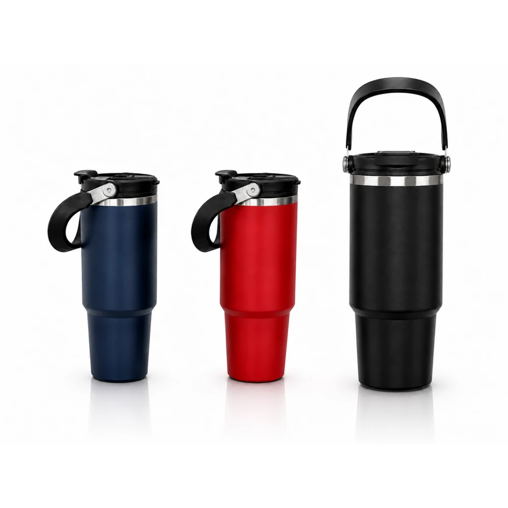 Taşıma Kulplu Çelik Termos 900 ml Promozone