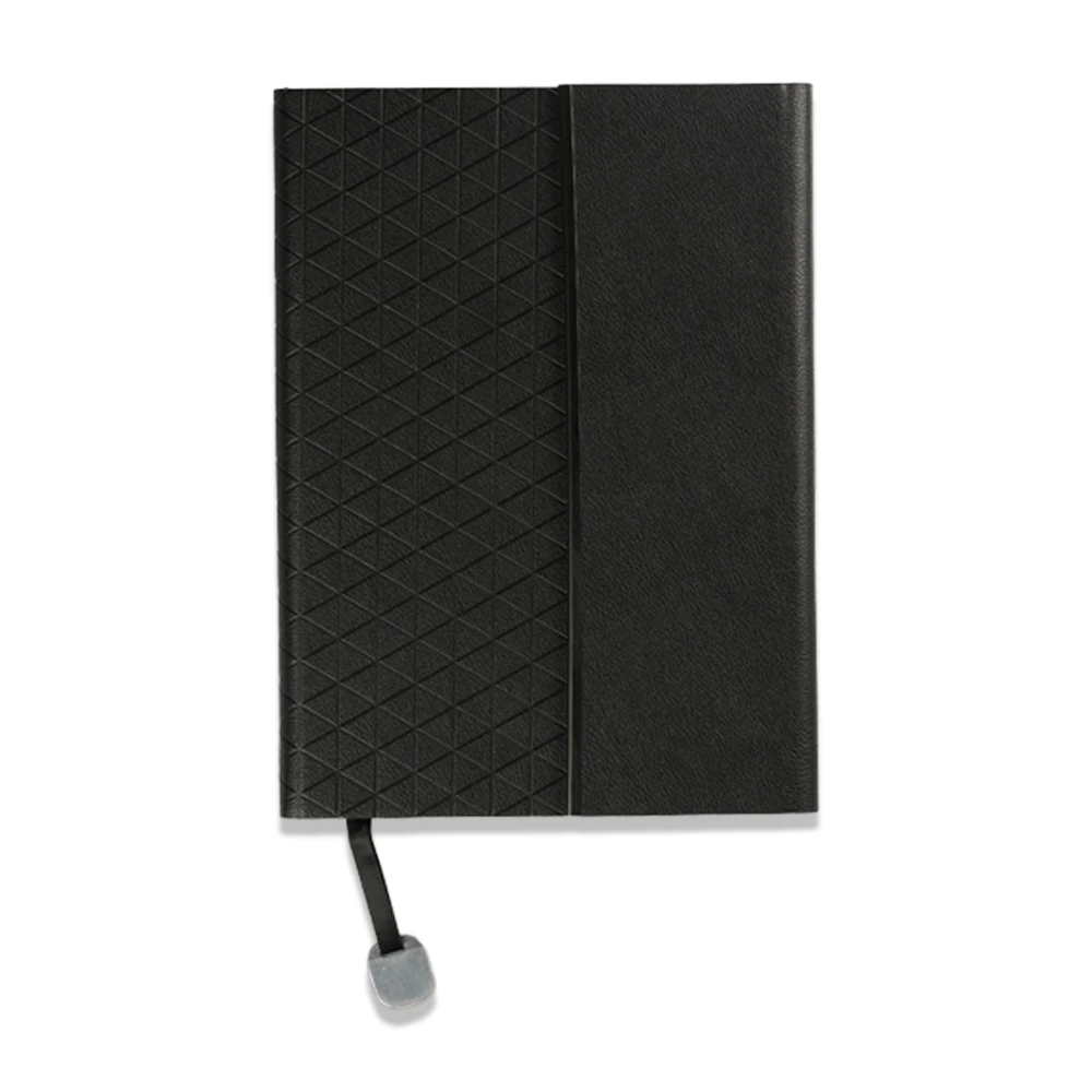 14 x 21 cm Termo Deri Mıknatıslı Yan Kapaklı Defter 200 Sayfa 70 gr Ivory Krem Çizgili İç Kağıt