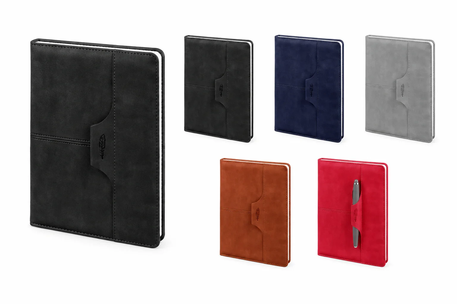 15x21 cm Termo Deri Kapaklı 80 gr Ivory Kağıtlı 224 Sayfa Çizgili Tarihsiz Defter Promozone