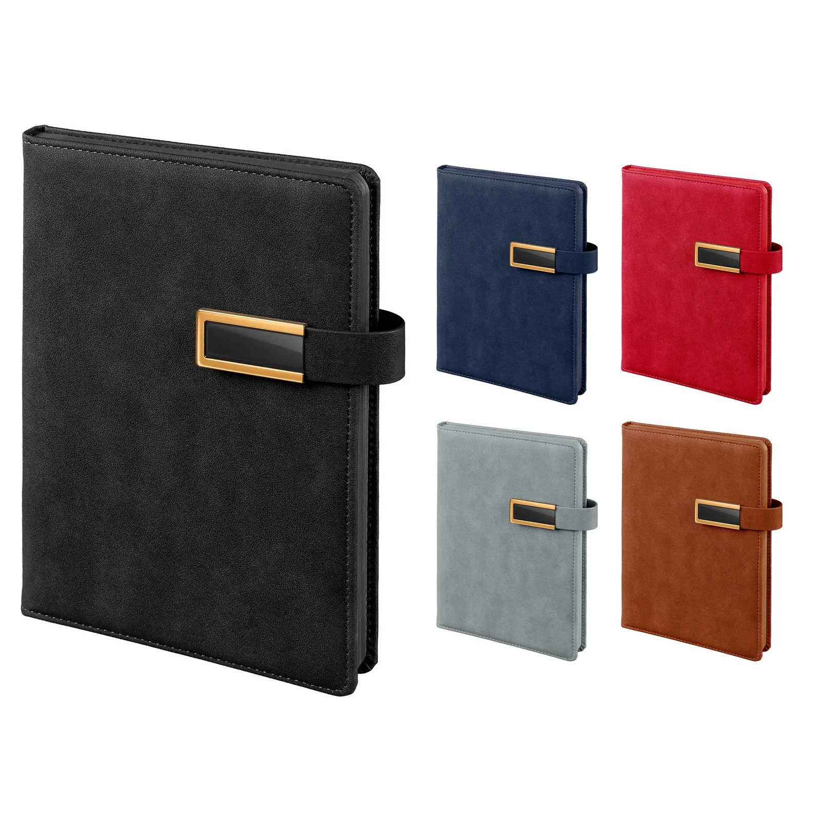 15x21 cm Metal Tokalı Termo Deri Kapaklı 80 gr Ivory Kağıtlı 224 Sayfa Tarihsiz Defter