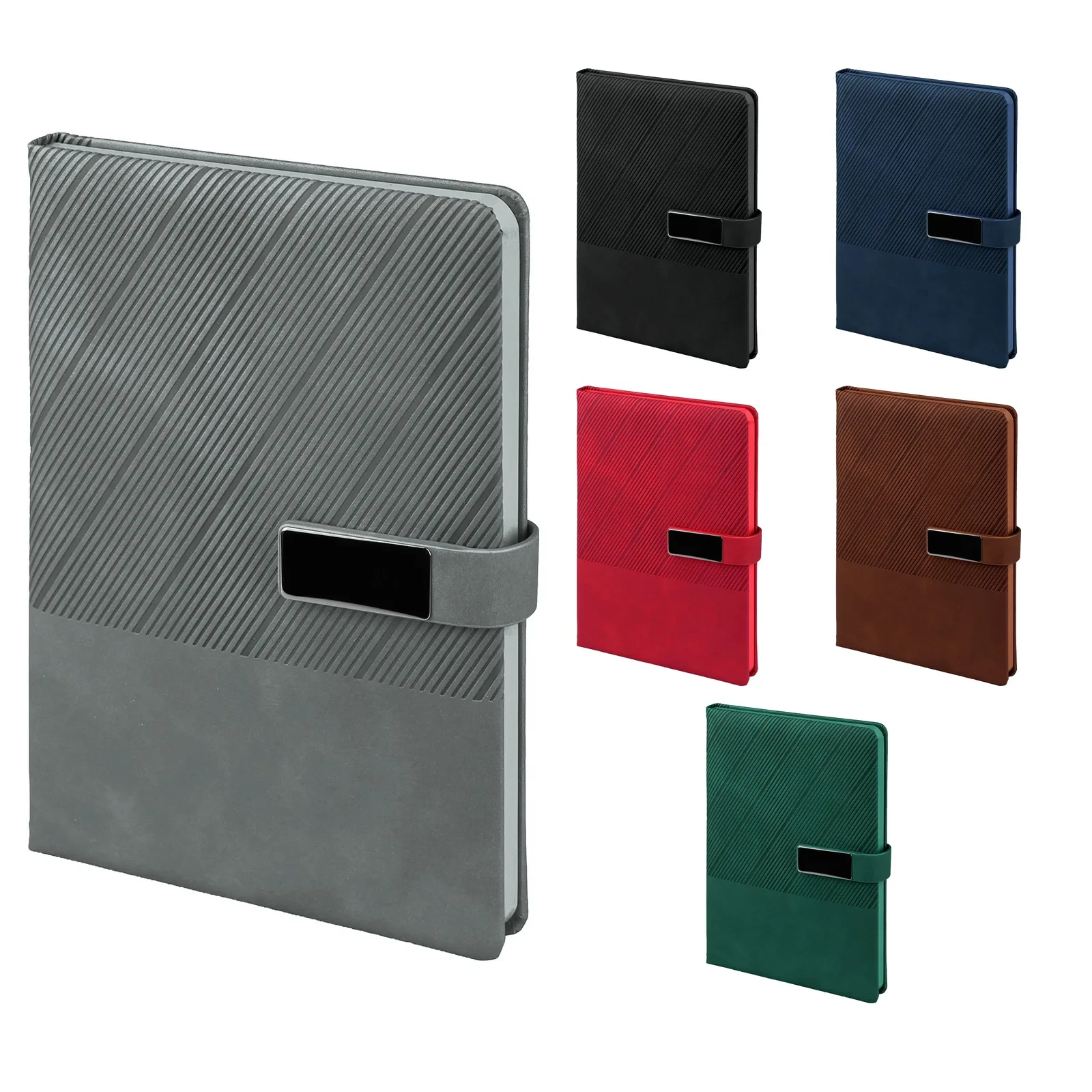 15x21 cm Metal Aksesuarlı Mıknatıslı Termo Deri Kapaklı Kenarları Boyalı 80 gr Ivory Kağıtlı 224 Sayfa Tarihsiz Defter