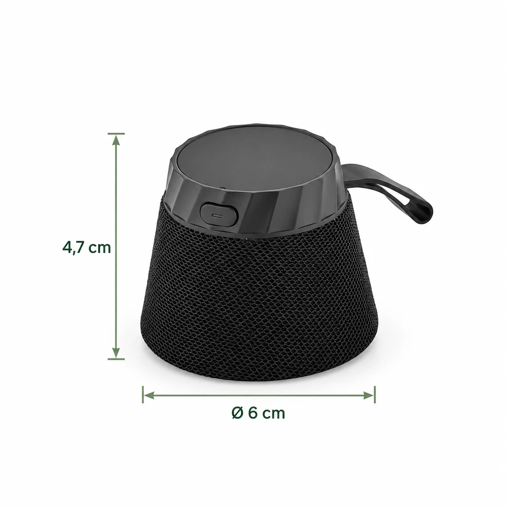 3 W Işıklı Logolu Taşınabilir Bluetooth Hoparlör Promozone