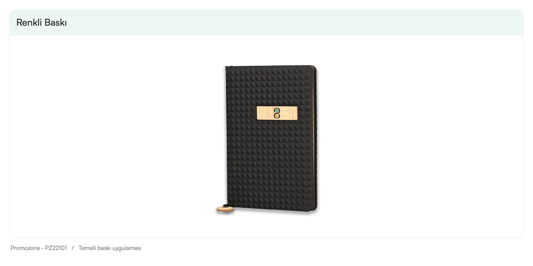 14 x 21 cm Kumaş + Bambu Detaylı Kapaklı Defter 200 Sayfa 80 gr Ivory Krem Çizgili İç Kağıt Bambu Ayraç Tokalı