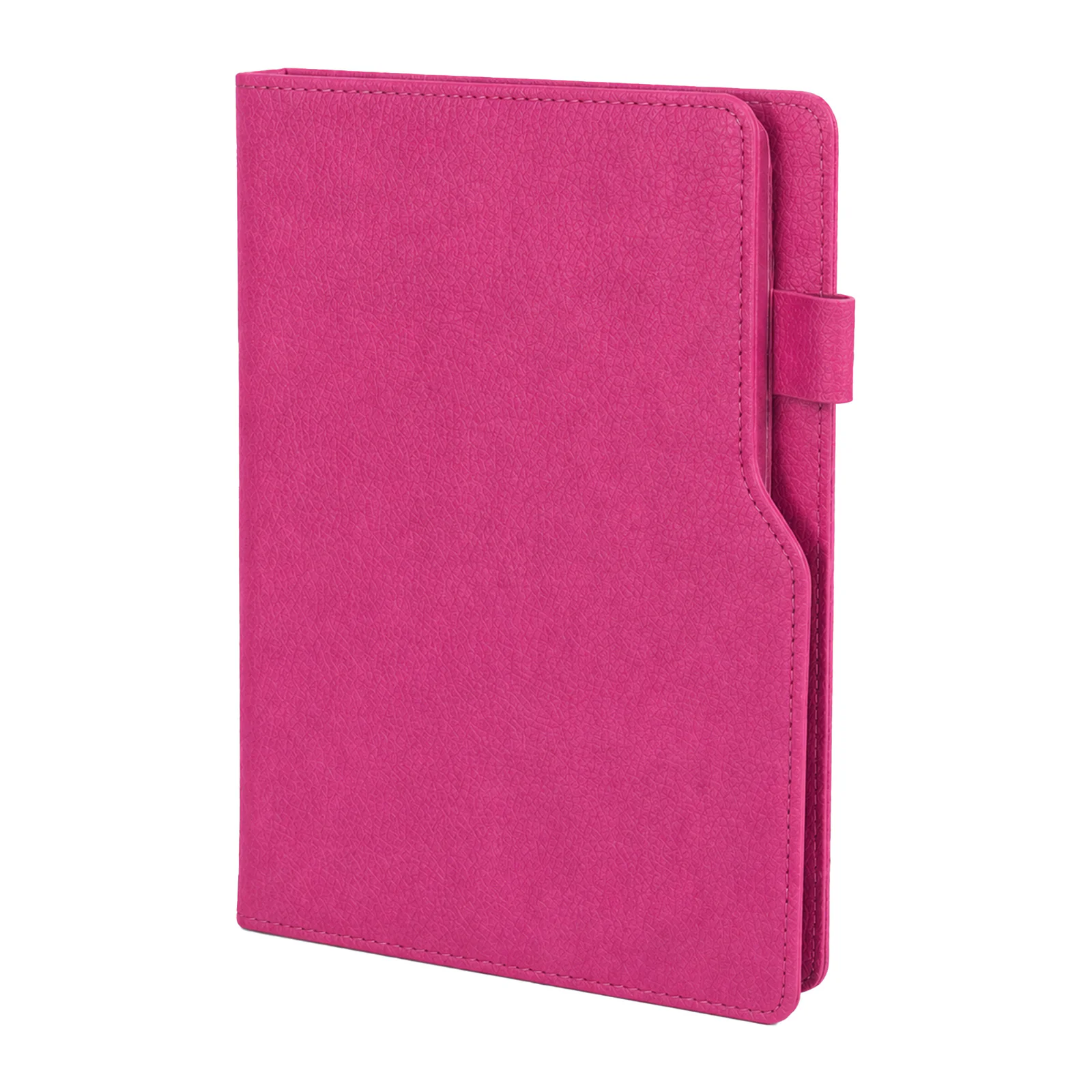 14,5×21 cm Kalem Tutuculu, Kenarları Boyalı Termo Deri Kapaklı, 80 gr Ivory Kağıtlı, 224 Sayfa Çizgili Tarihsiz Defter Promozone