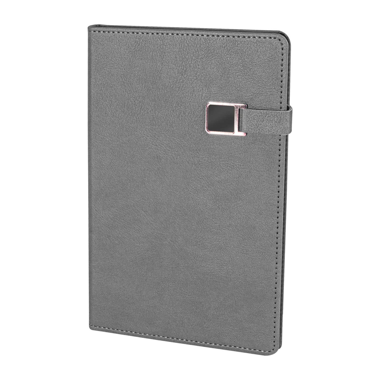 13×21 cm Metal Detaylı Mıknatıslı Termo Deri Kapaklı, Kenarları Boyalı, 80 gr Ivory Kağıtlı, 224 Sayfa Çizgili Tarihsiz Defter